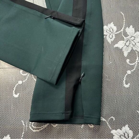 Aritzia Babaton 1-01 Thora Green Side Striped Zip Ankle High Rise Trousers Sz 0 - Picture 6 of 16